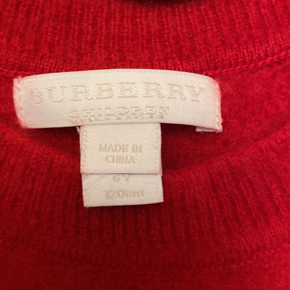 Burberry Children Red Dress | Size 6T 120cm - Picture 2 of 8